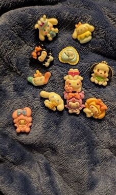Cute Pastel Character Resin Cabochons - Sanrio Style (No Brand)